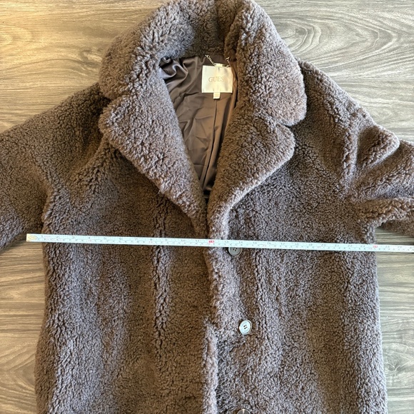 Guess Womens Eco Alina Teddy Longline Coat Brown XS Winter Coat - Picture 7 of 10